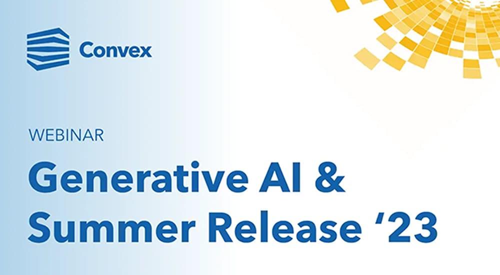 Generative AI & Summer Release '23 Webinar